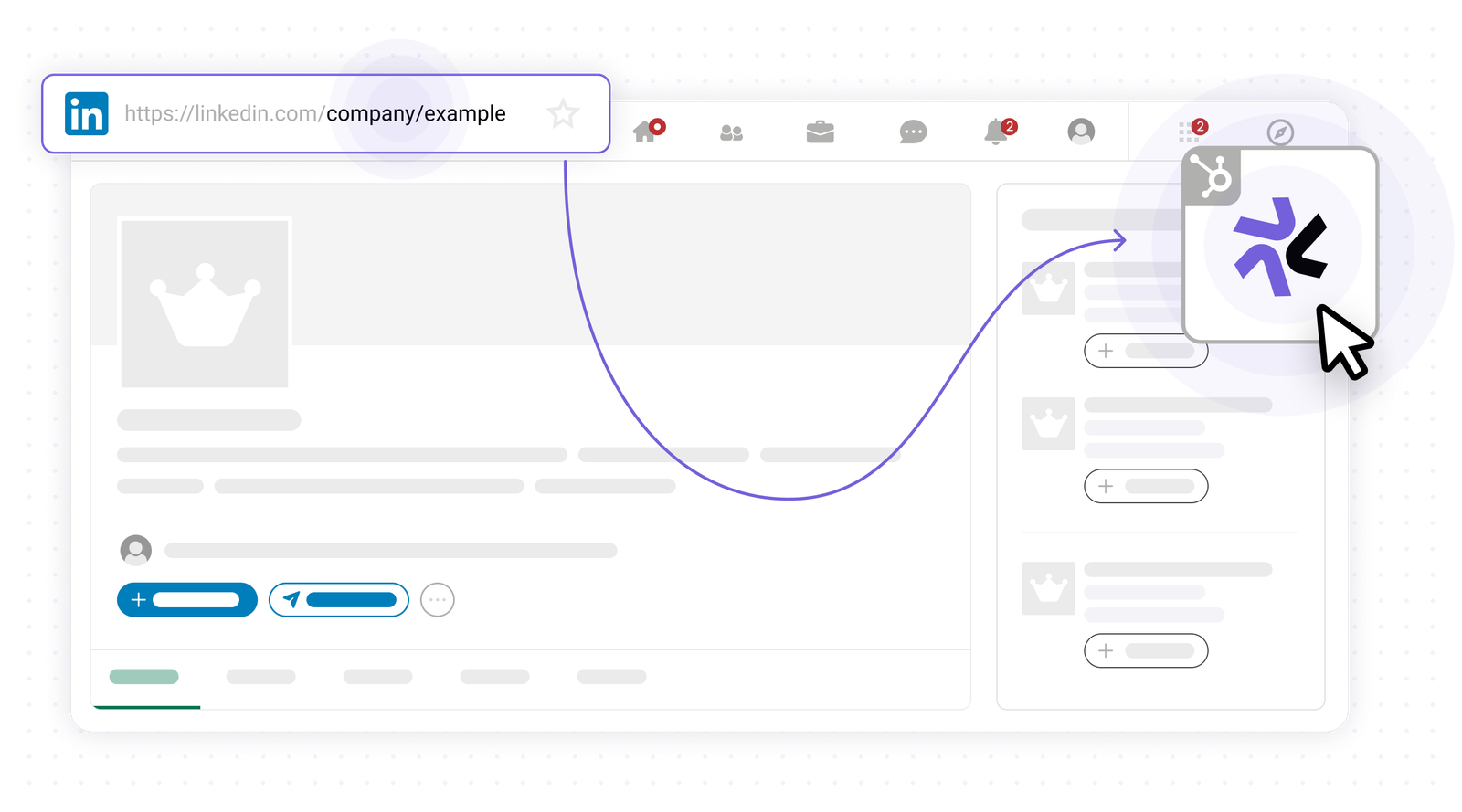 Open any company page